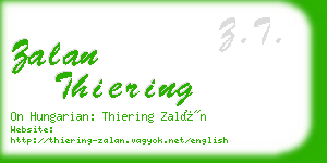 zalan thiering business card